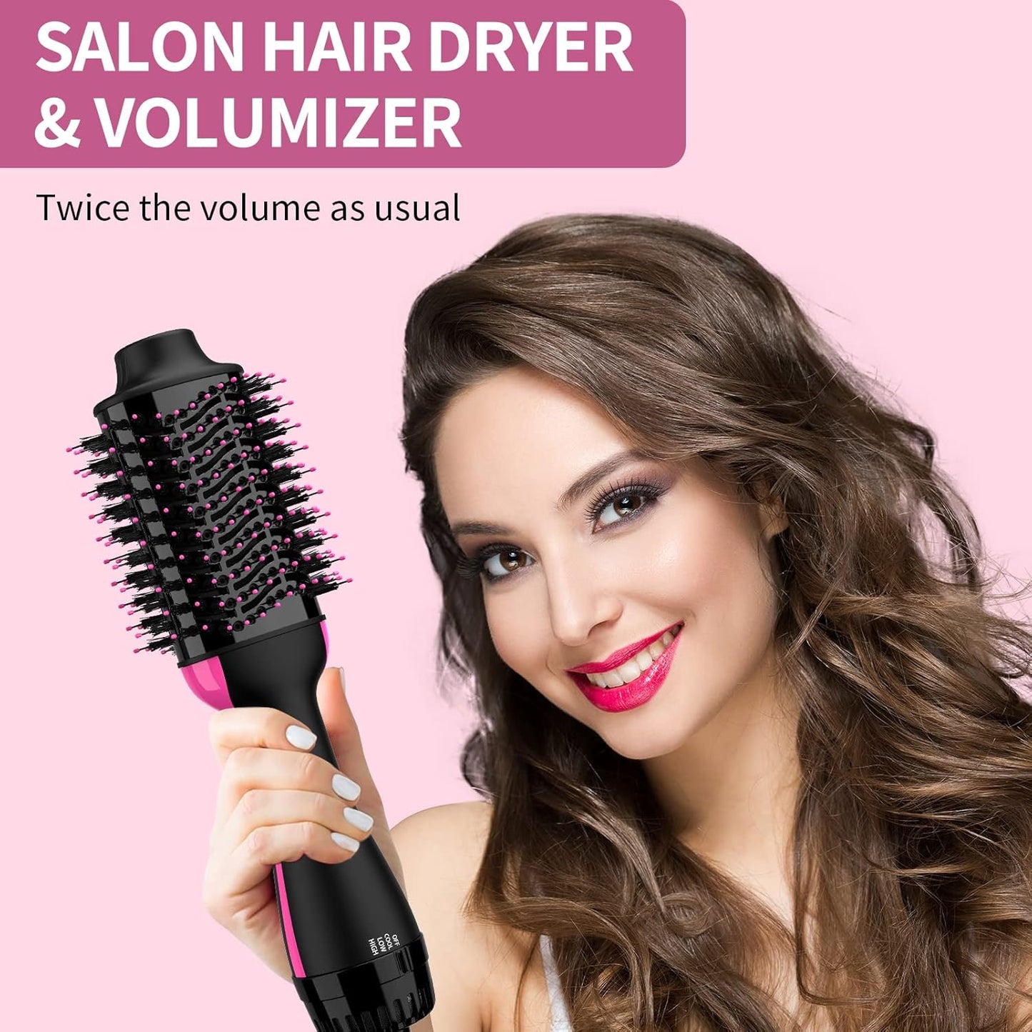 4-in-1 Hair Dryer Brush – Blow Dryer, Straightener & Style