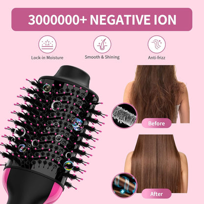 4-in-1 Hair Dryer Brush – Blow Dryer, Straightener & Style